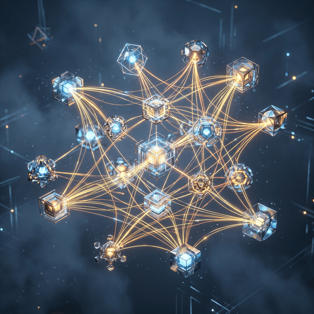 Gloud team network illustration